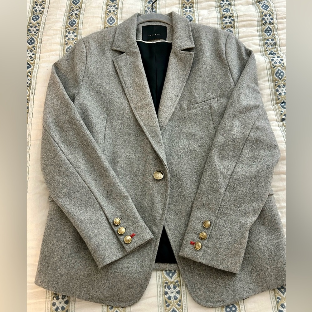 Gray Wool Blazer 10 - Picture 2 of 8